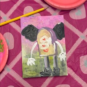 Whimsical Heart Art Canvas